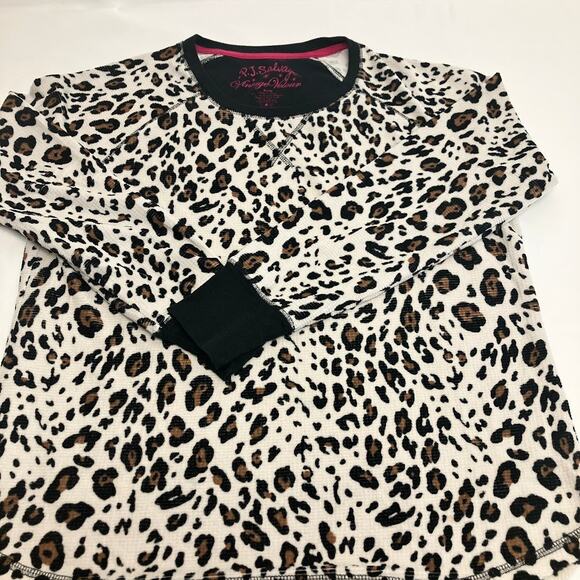 PJ Salvage Cheetah Print Vintage Velour Waffle Pajama Set Women’s Size XL - Picture 6 of 13